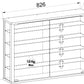 Vitrine Vitrosa L 82.6 x 59.9 cm, Anthrazit - MEGART