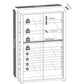 Vitrine Vitrosa Mini 59 x 91.3 cm, Kern - Nussbaum - MEGART