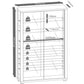 Vitrine Vitrosa Maxi 59 x 114.3 cm, Kern - Nussbaum - MEGART
