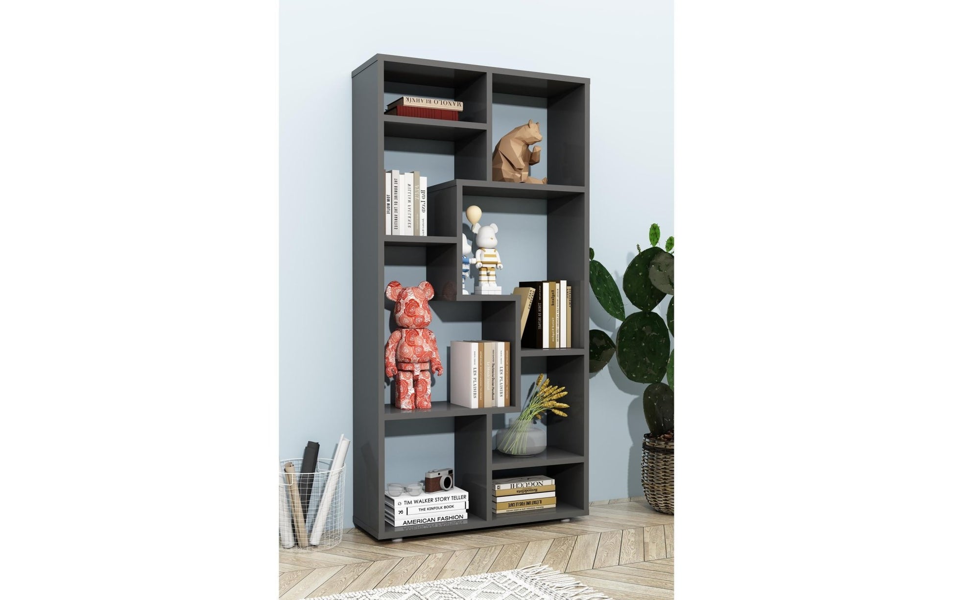 Regal Lanisa M 58 x 116 cm, Anthrazit - MEGART