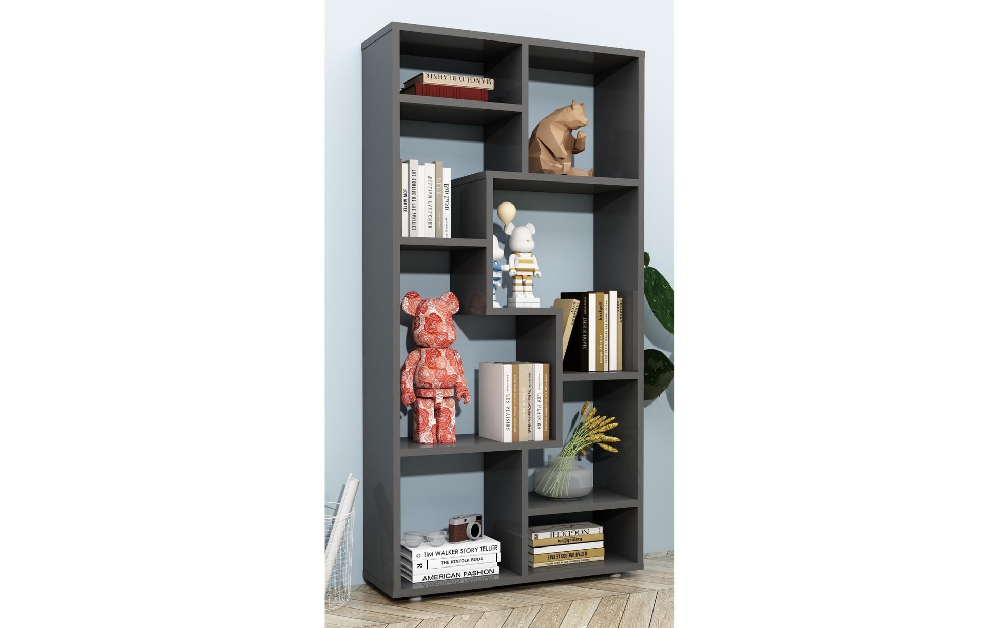 Regal Lanisa M 58 x 116 cm, Anthrazit - MEGART