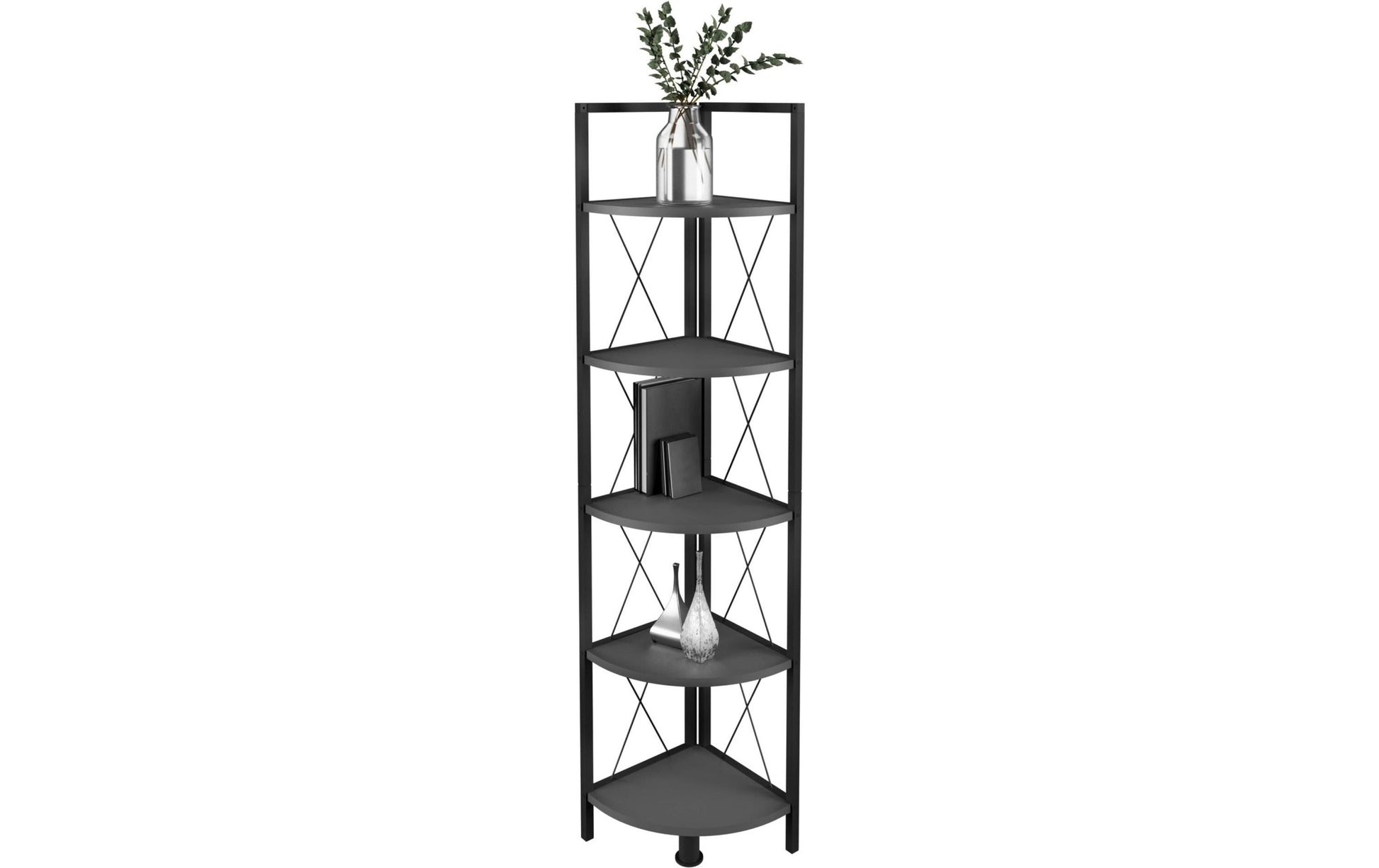 Regal Insasi 5 34 x 160 cm, Anthrazit - MEGART