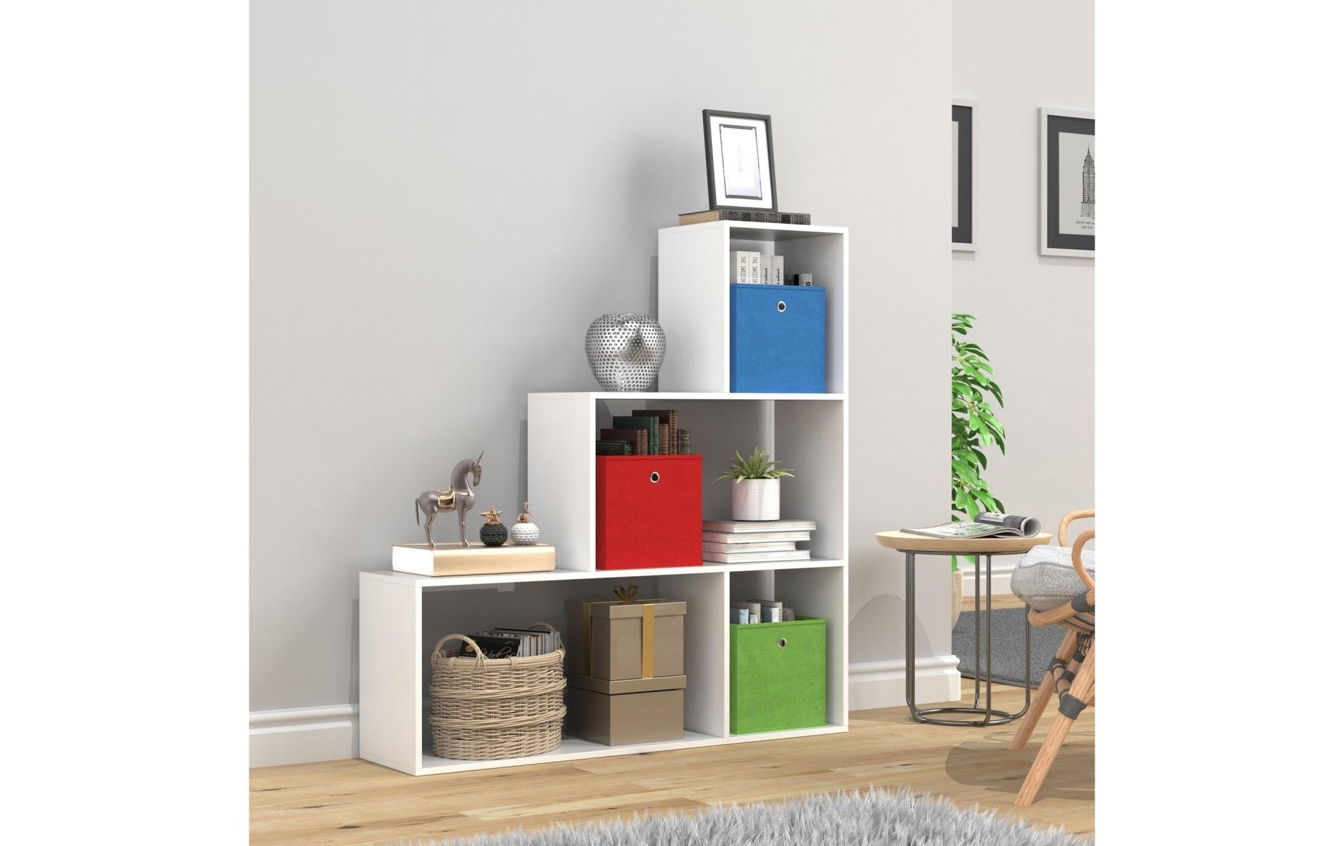 Regal Dubila M 117 x 123 cm, Weiss - MEGART