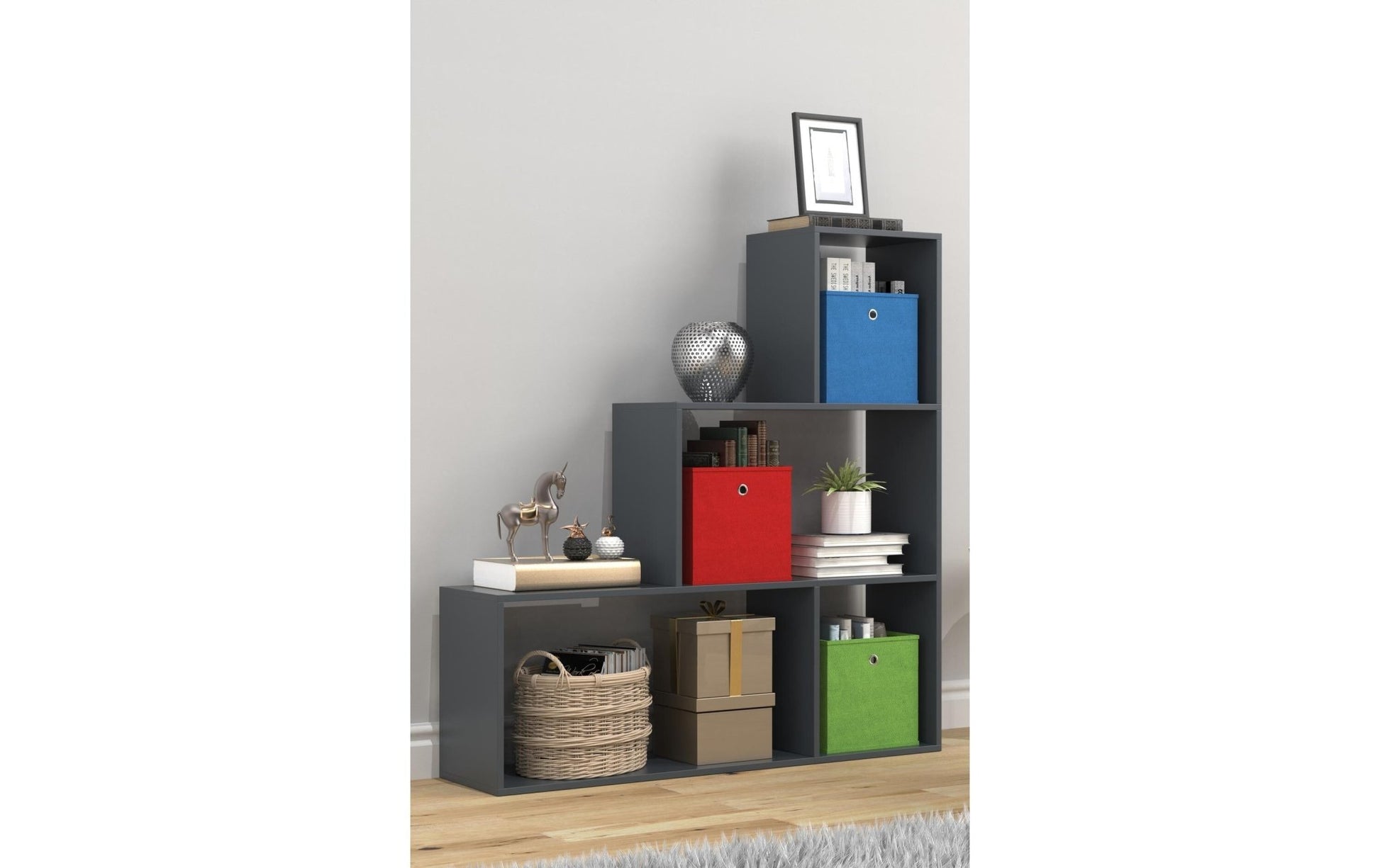 Regal Dubila M 117 x 123 cm, Anthrazit - MEGART