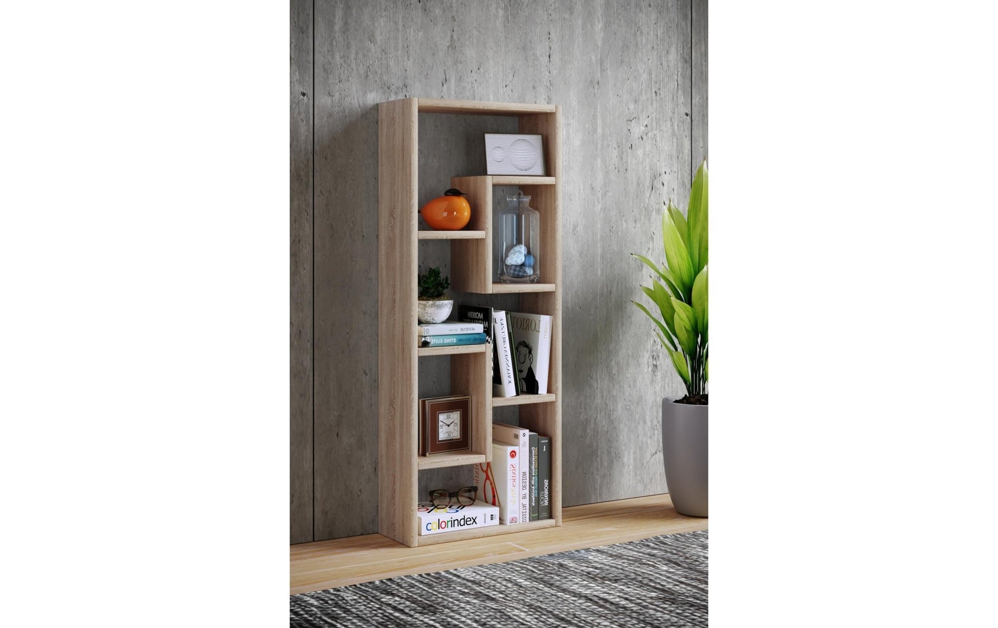 Regal Vilo 36 x 92.4 cm, Honig - Eiche - MEGART