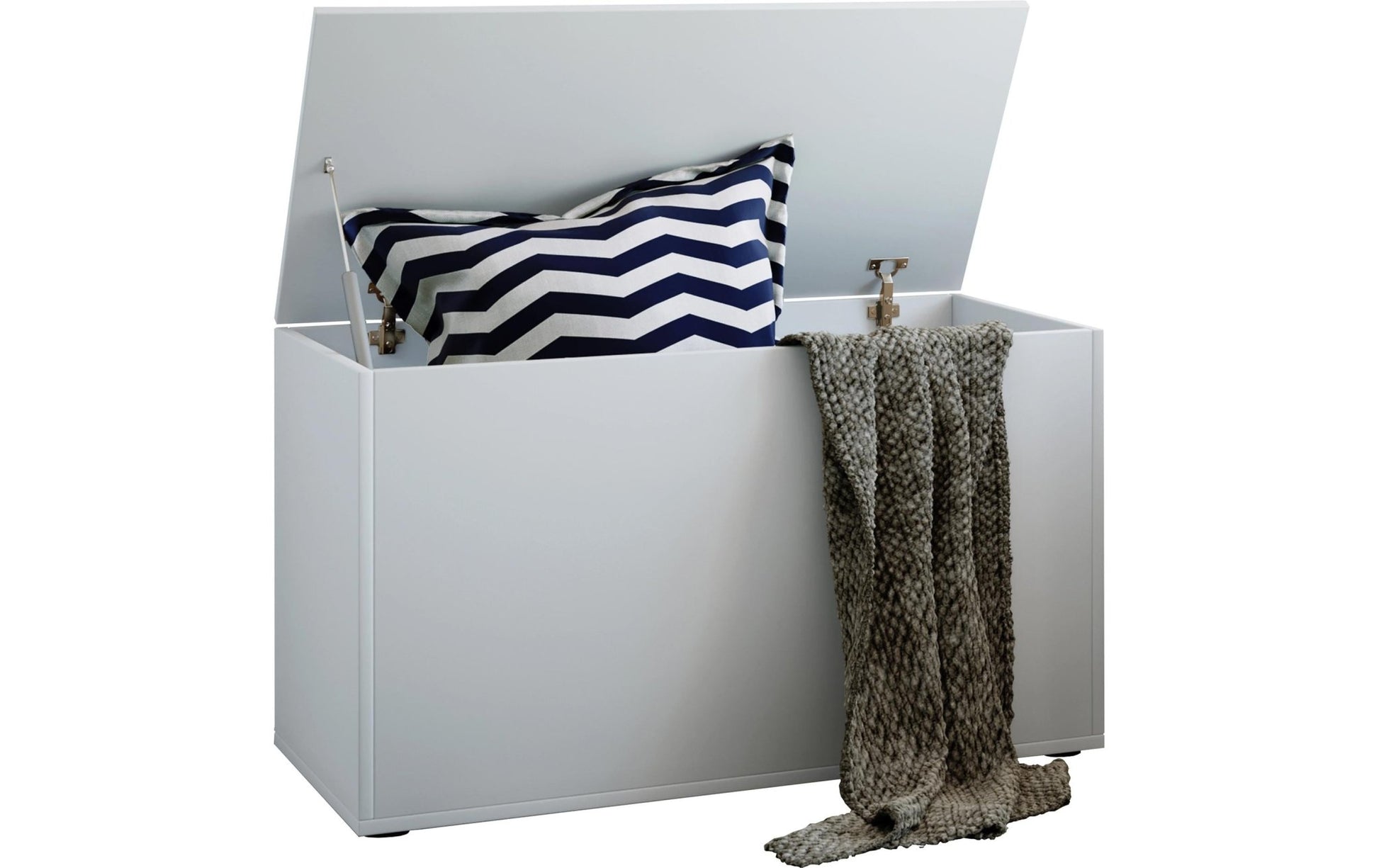 Sitztruhe Bendola 82 x 49 cm, Weiss - MEGART