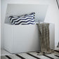 Sitztruhe Bendola 82 x 49 cm, Weiss - MEGART
