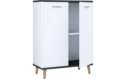 Cassettiera Landos 60 x 81,4 cm, bianco/antracite