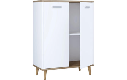 Cassettiera Landos 60 x 81,4 cm, rovere bianco/miele