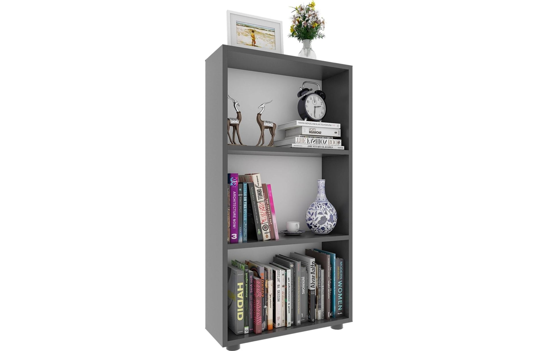 Regal Bulas 3 - fach 108 x 56 cm, Anthrazit - MEGART
