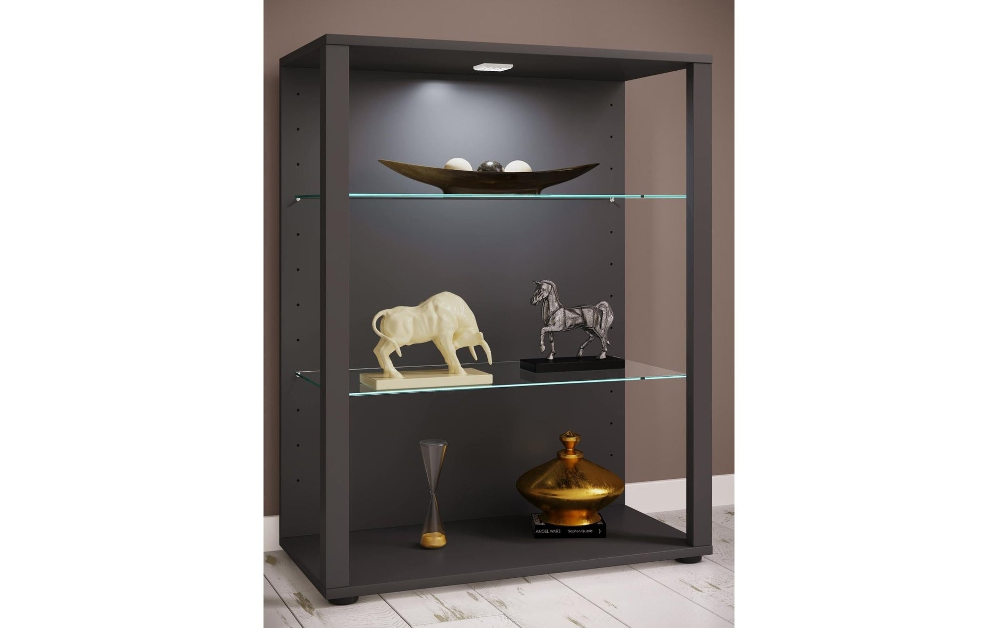 Vitrine Glasol L 70 x 90 cm, Anthrazit - MEGART