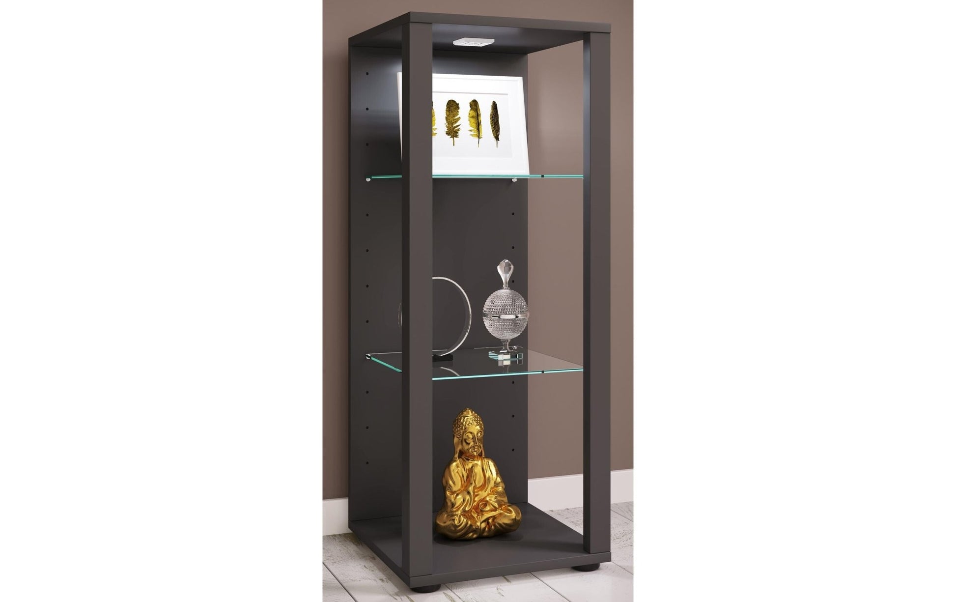 Vitrine Glasol M 35 x 90 cm, Anthrazit - MEGART