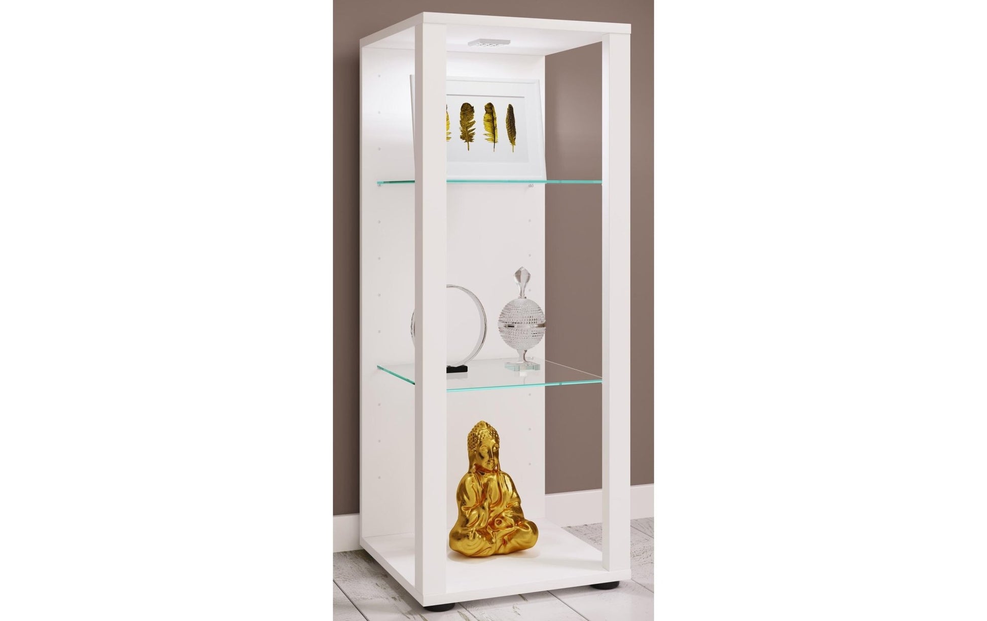 Vitrine Glasol M 35 x 90 cm, Weiss - MEGART