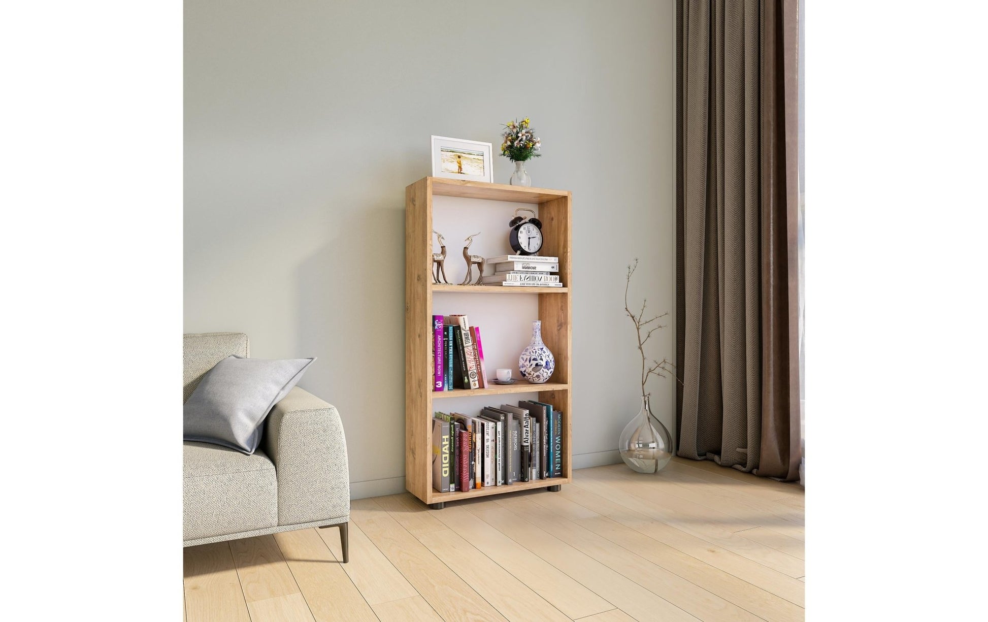 Regal Bulas 3 - fach 108 x 56 cm, Honig - Eiche - MEGART
