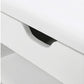 Sitzbank mit Polster 80 x 44 cm, Weiss - MEGART