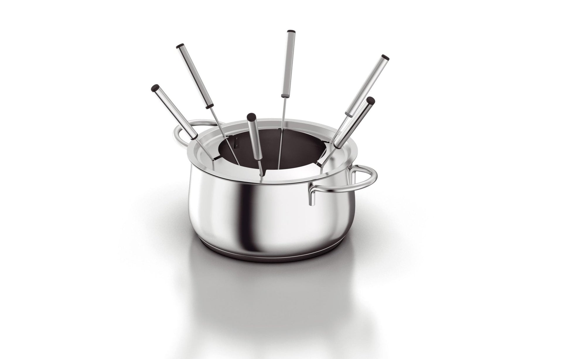 Fleischfondue - Set Bourguignonne/ Chinoise 8 Teile, Silber - MEGART