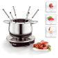 Fleischfondue - Set Bourguignonne/ Chinoise 8 Teile, Silber - MEGART