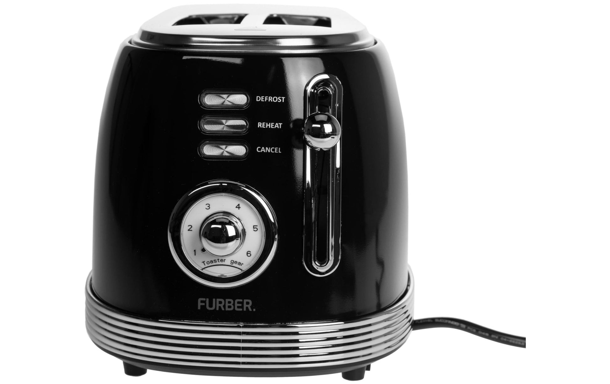 Toaster Brando Schwarz glanz - MEGART
