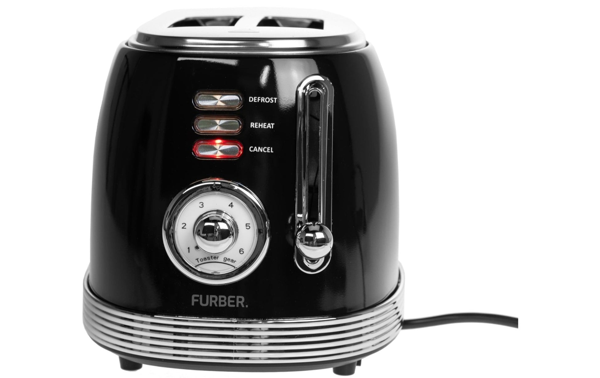Toaster Brando Schwarz glanz - MEGART