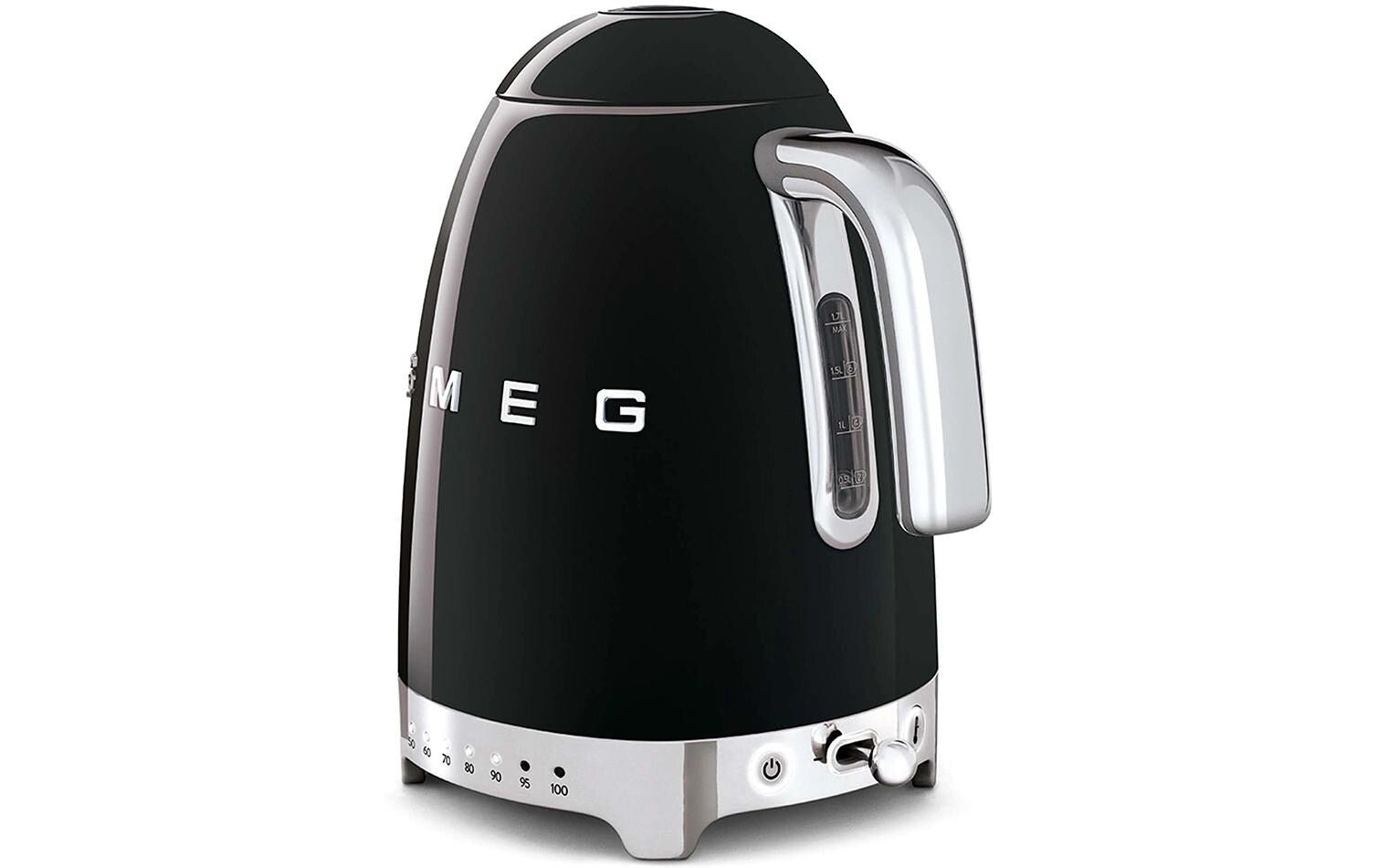 Wasserkocher 50's Style KLF04BLEU 1.7 l, Schwarz - MEGART