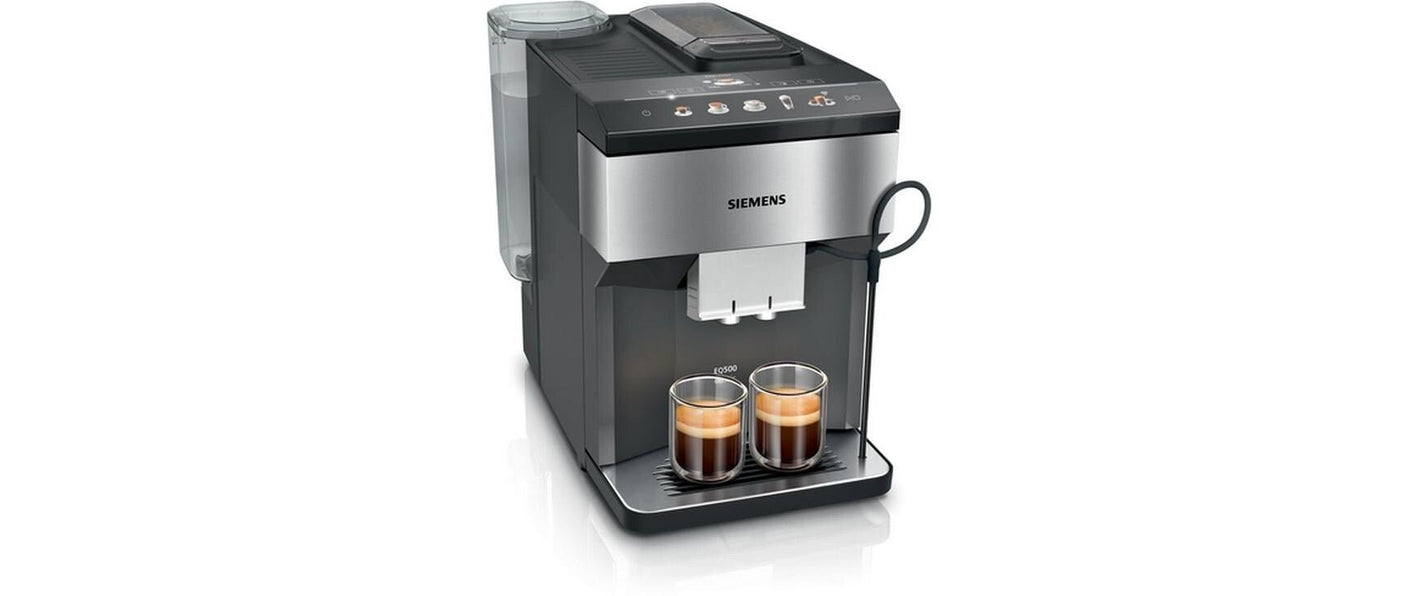 Kaffeevollautomat EQ500 Classic Connect Edelstahl, Schwarz - MEGART