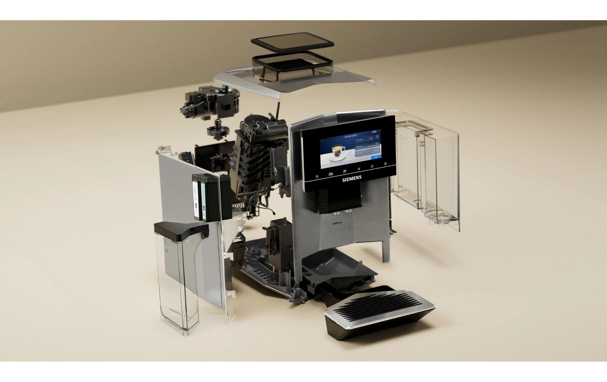 Kaffeevollautomat EQ900 plus TQ903DZ3 Edelstahl - MEGART