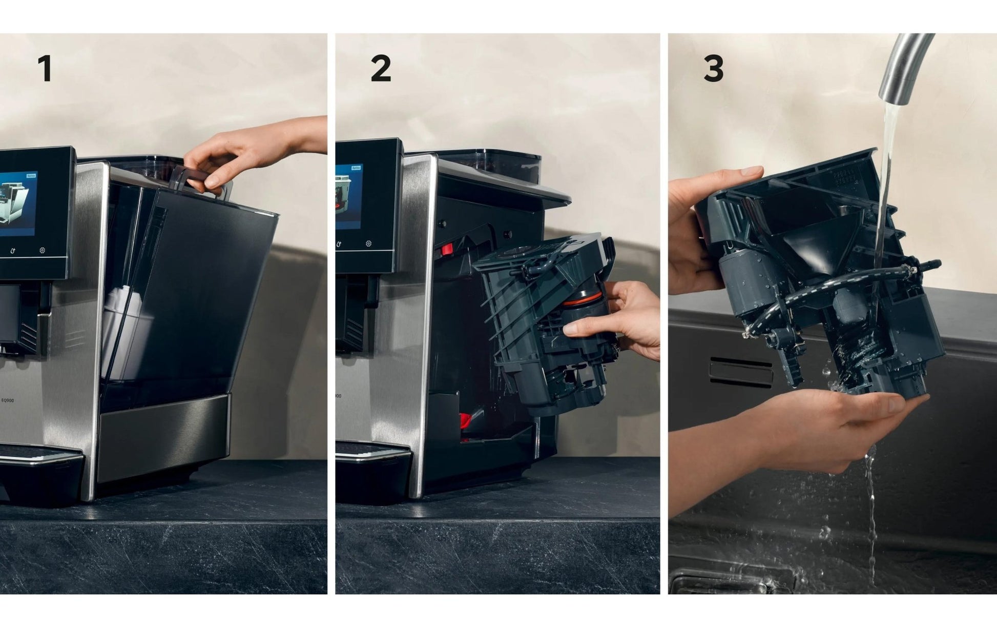 Kaffeevollautomat EQ900 plus TQ903DZ3 Edelstahl - MEGART