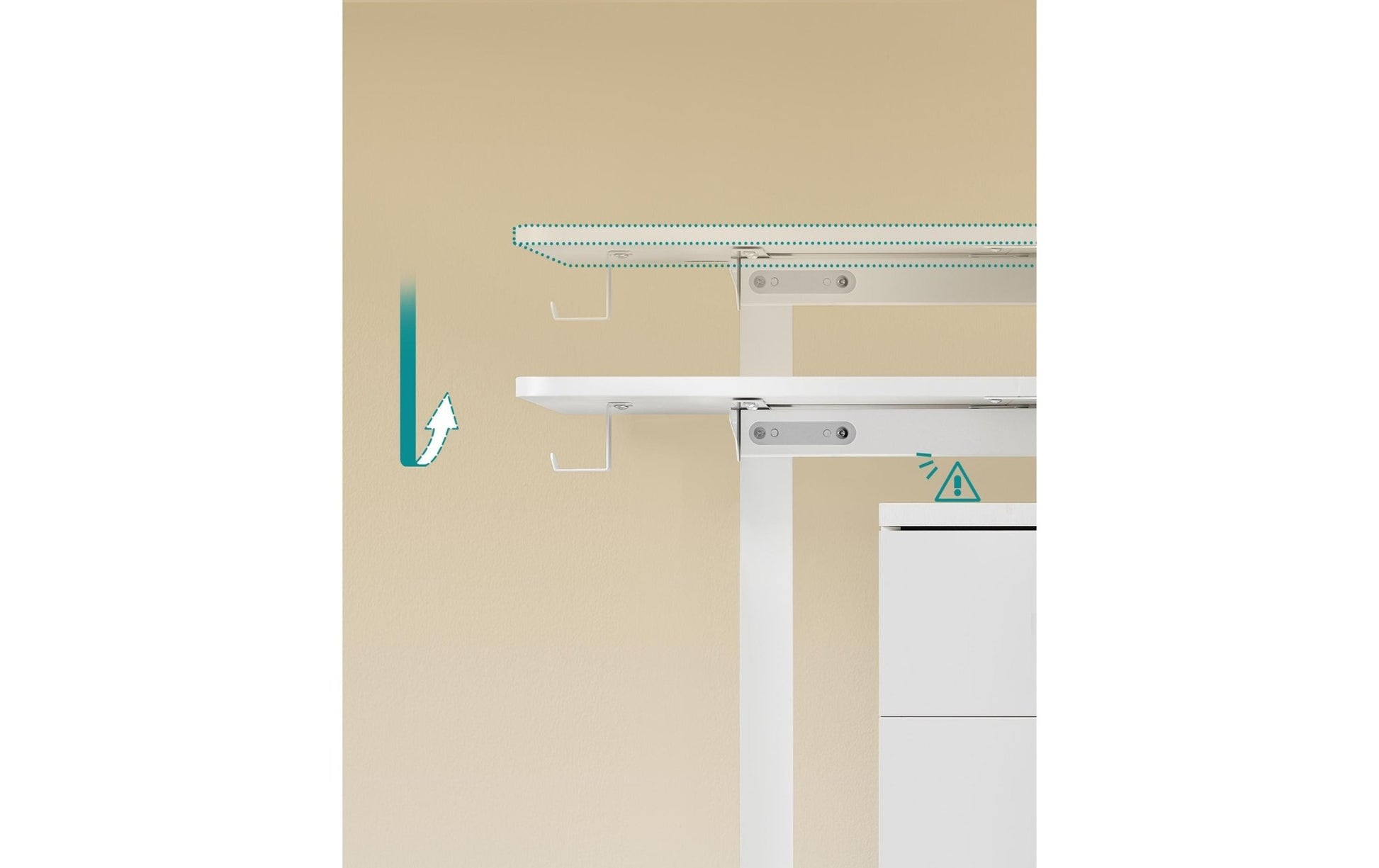 Songmics Stehtisch 140 x 60 cm, höhenverstellbar - MEGART