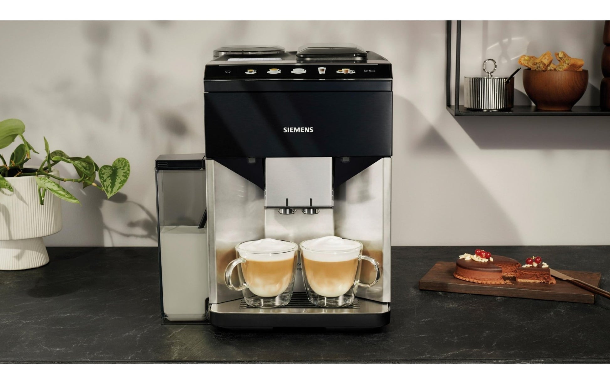 Kaffeevollautomat EQ500 TQ517D03 Schwarz - MEGART