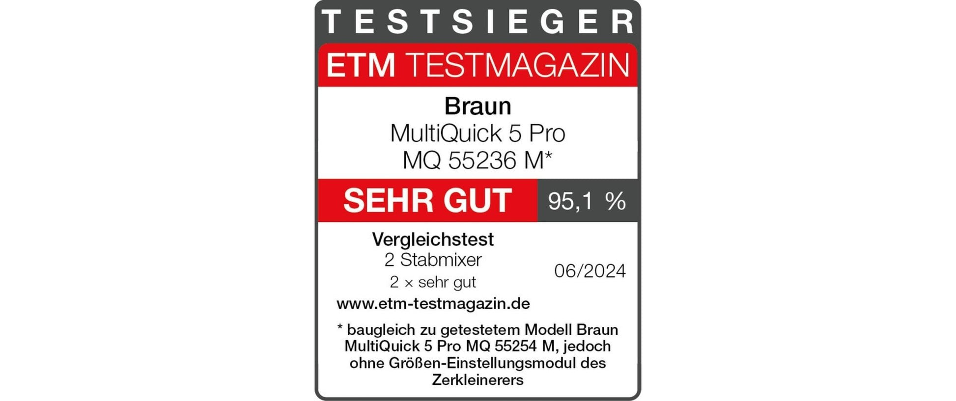 Stabmixer MQ 55236M Pro Schwarz/Silber - MEGART