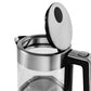 Wasserkocher Vetro 1 l, Silber/Transparent - MEGART