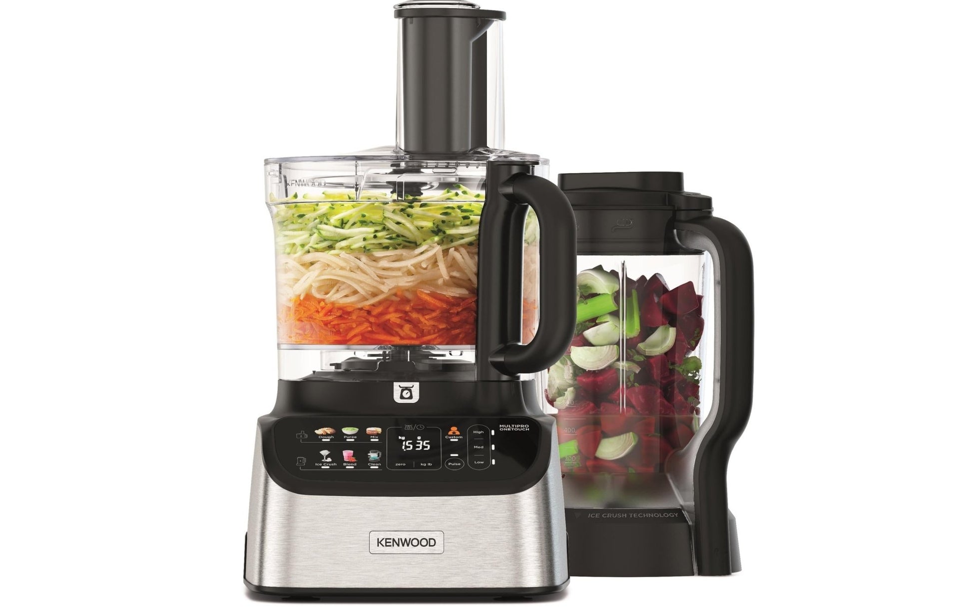 Food Processor FDM73.480SS MultiPro One Touch Silber/Schwarz - MEGART