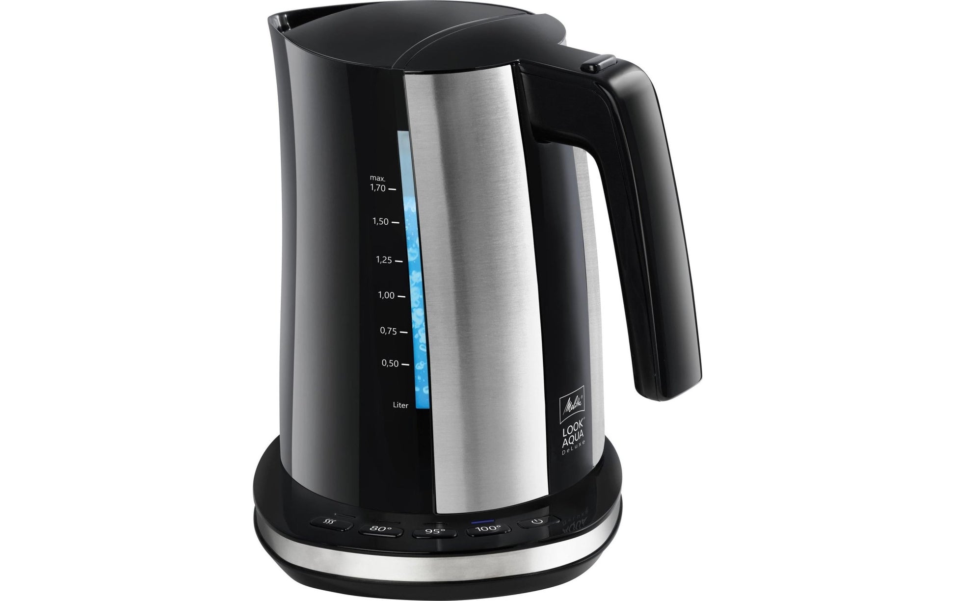 Wasserkocher Look Aqua DeLuxe 1.7 l, Schwarz - MEGART