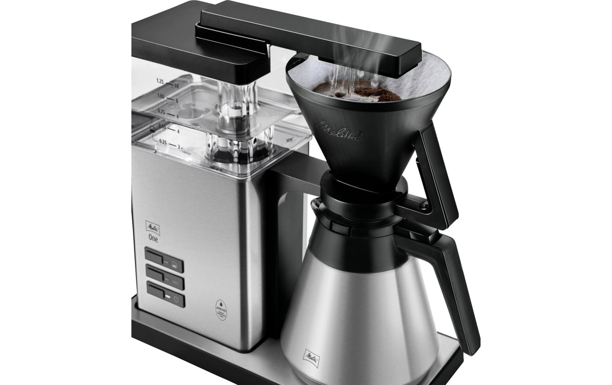 Filterkaffeemaschine One Therm Silber - MEGART