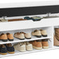 Sitzbank mit Polster 100 x 44 cm, Weiss - MEGART