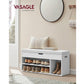 Sitzbank mit Polster 100 x 44 cm, Weiss - MEGART