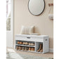 Sitzbank mit Polster 100 x 44 cm, Weiss - MEGART