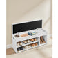 Sitzbank mit Polster 100 x 44 cm, Weiss - MEGART
