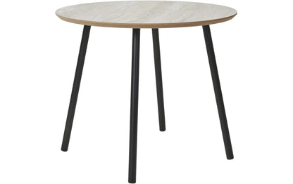 Beistelltisch Aalst 55 x 45 cm, Braun/Schwarz - MEGART