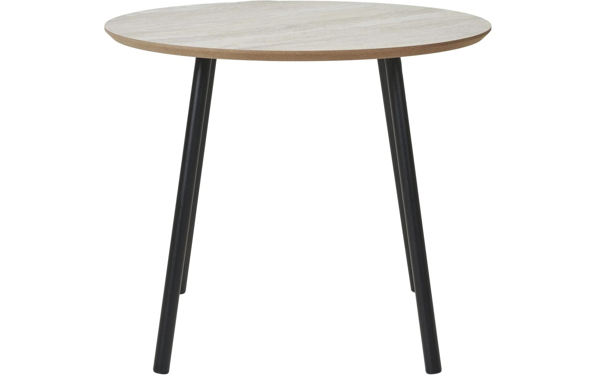 Beistelltisch Aalst 55 x 45 cm, Braun/Schwarz - MEGART