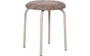 Hocker Asmara Stahl, Braun - MEGART