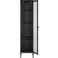 Vitrine Brisbane 180 x 40 cm, Schwarz - MEGART