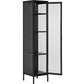 Vitrine Brisbane 180 x 40 cm, Schwarz - MEGART