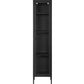 Vitrine Brisbane 180 x 40 cm, Schwarz - MEGART
