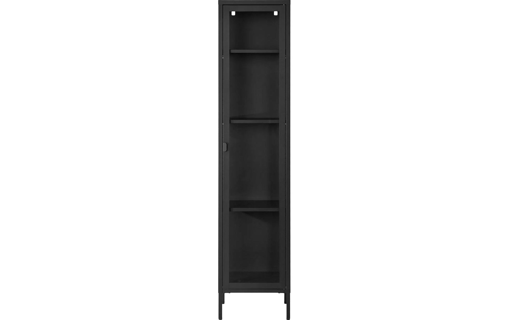 Vitrine Brisbane 180 x 40 cm, Schwarz - MEGART