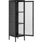 Vitrine Brisbane 140 x 40 cm, Schwarz - MEGART