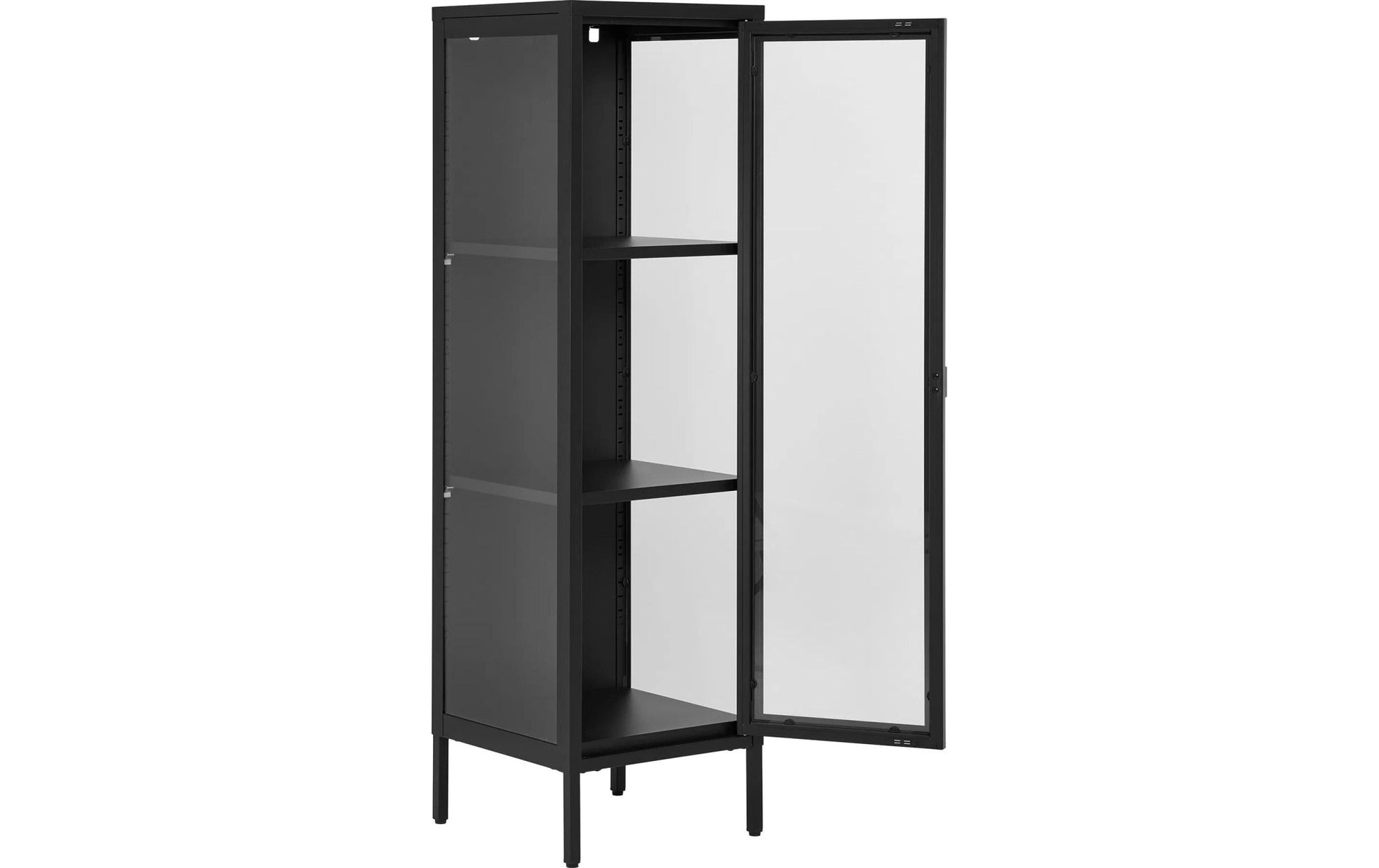 Vitrine Brisbane 140 x 40 cm, Schwarz - MEGART