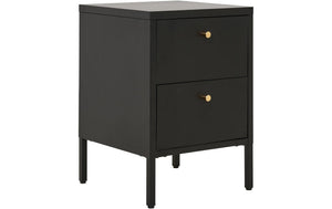 Beistelltisch Dalby 40 x 59.5 cm, Schwarz - MEGART