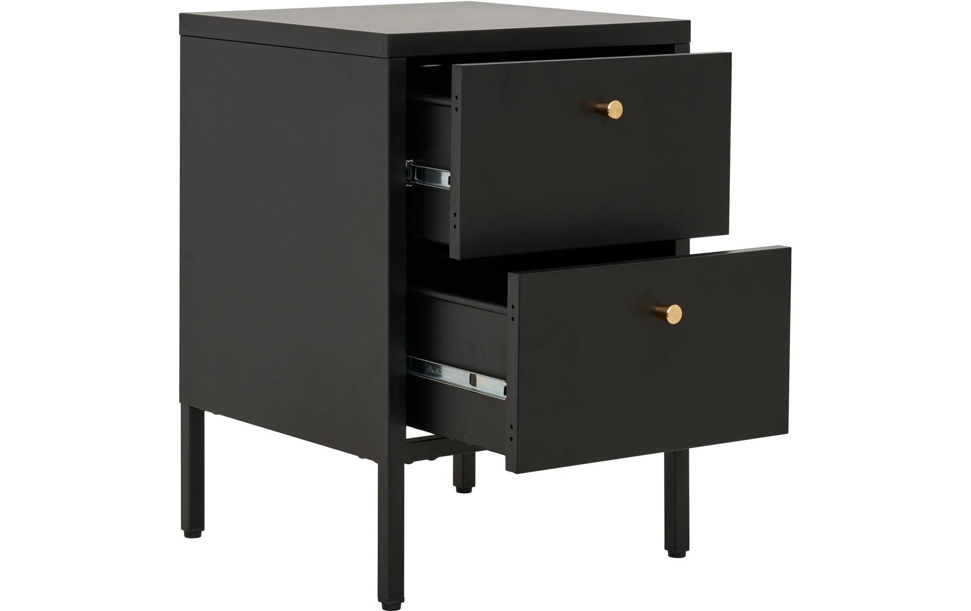 Beistelltisch Dalby 40 x 59.5 cm, Schwarz - MEGART