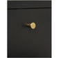Beistelltisch Dalby 40 x 59.5 cm, Schwarz - MEGART